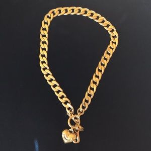 ❤️Juicy chunky gold heart necklace